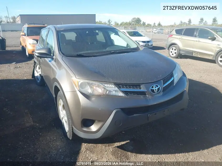 TOYOTA RAV 4 2013, VIN 2T3ZFREVXDW057645