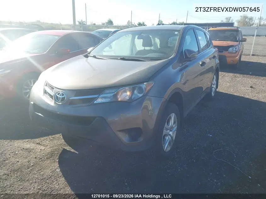 2013 TOYOTA RAV 4 VIN 2T3ZFREVXDW057645 — фото 2
