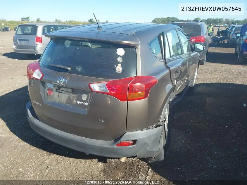 2013 TOYOTA RAV 4 VIN 2T3ZFREVXDW057645 — фото 4