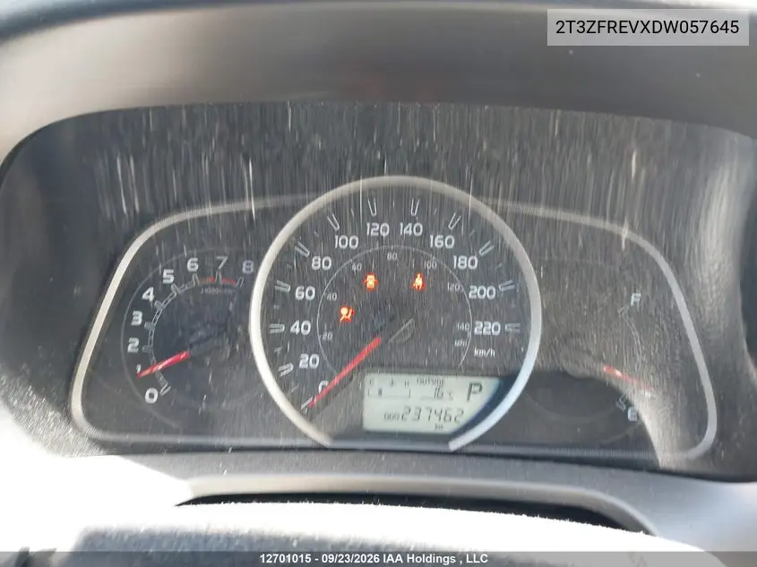 2013 TOYOTA RAV 4 VIN 2T3ZFREVXDW057645 — фото 7