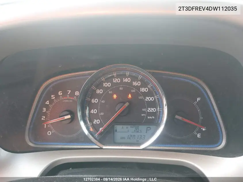 2013 TOYOTA RAV 4 VIN 2T3DFREV4DW112035 — фото 7