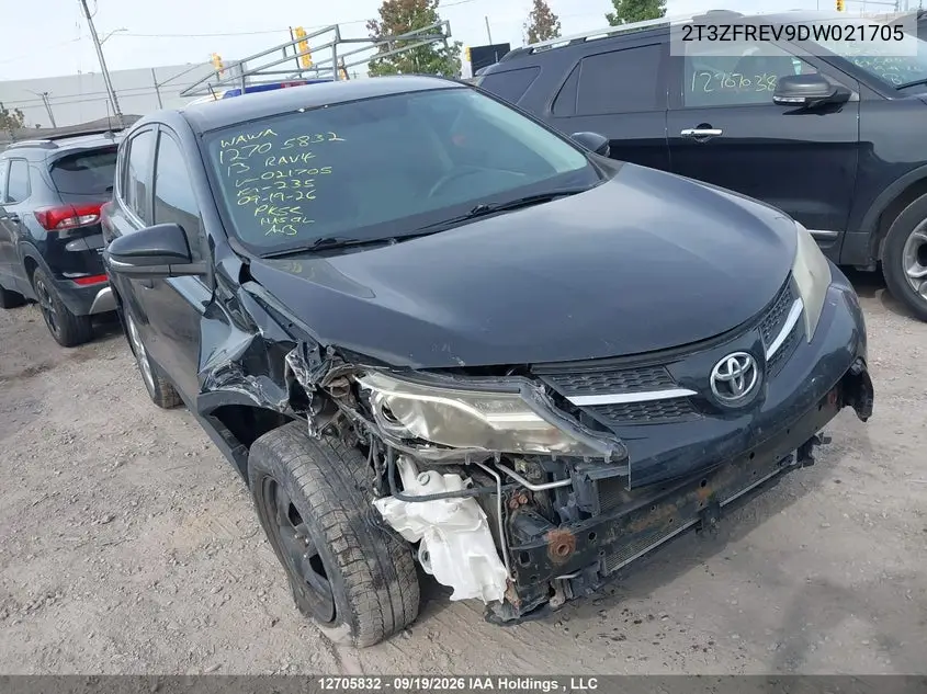TOYOTA RAV 4 2013, VIN 2T3ZFREV9DW021705