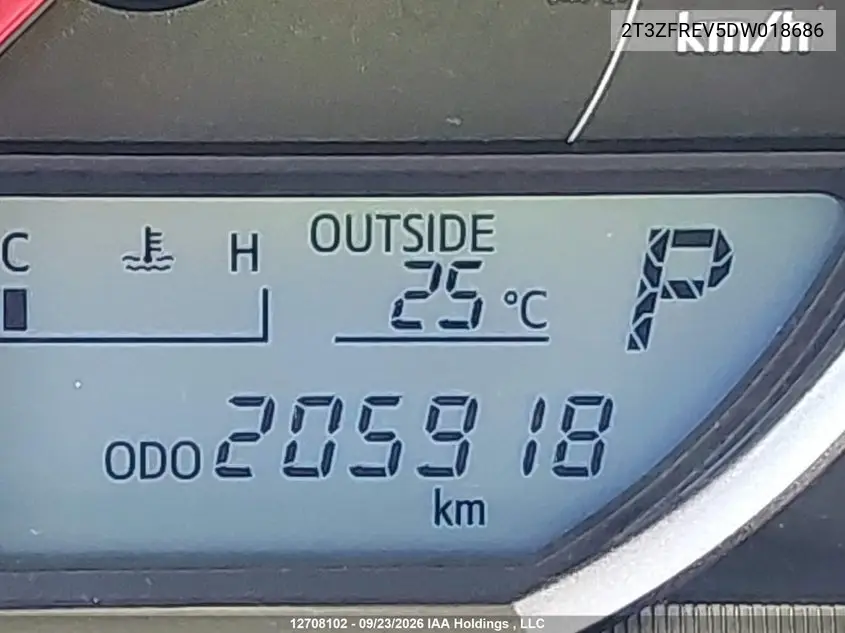 2013 TOYOTA RAV 4 VIN 2T3ZFREV5DW018686 — фото 15