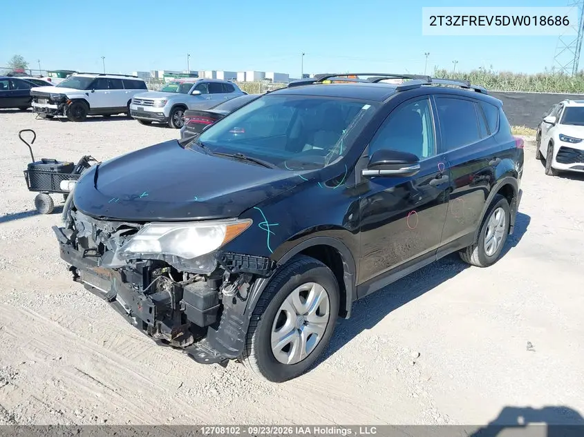 2013 TOYOTA RAV 4 VIN 2T3ZFREV5DW018686 — фото 2