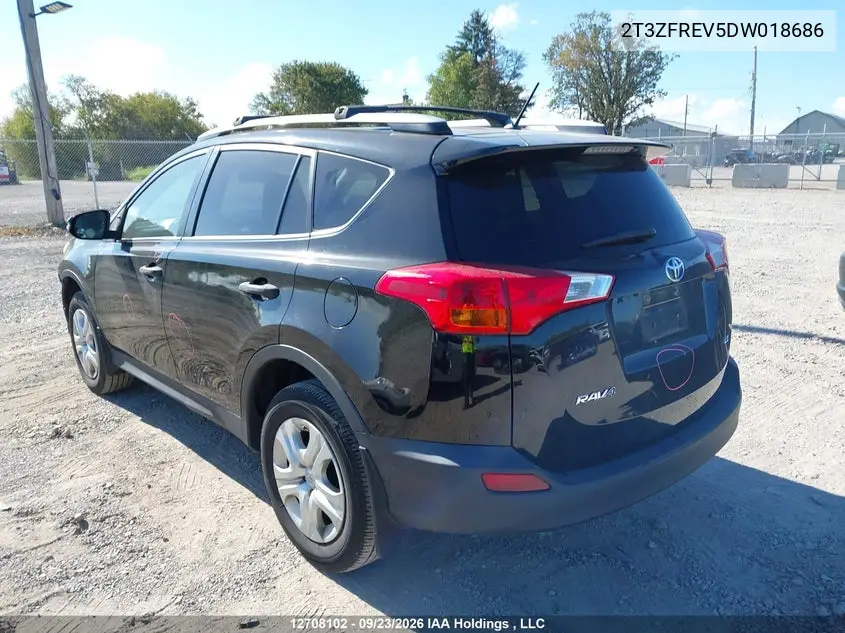 2013 TOYOTA RAV 4 VIN 2T3ZFREV5DW018686 — фото 3