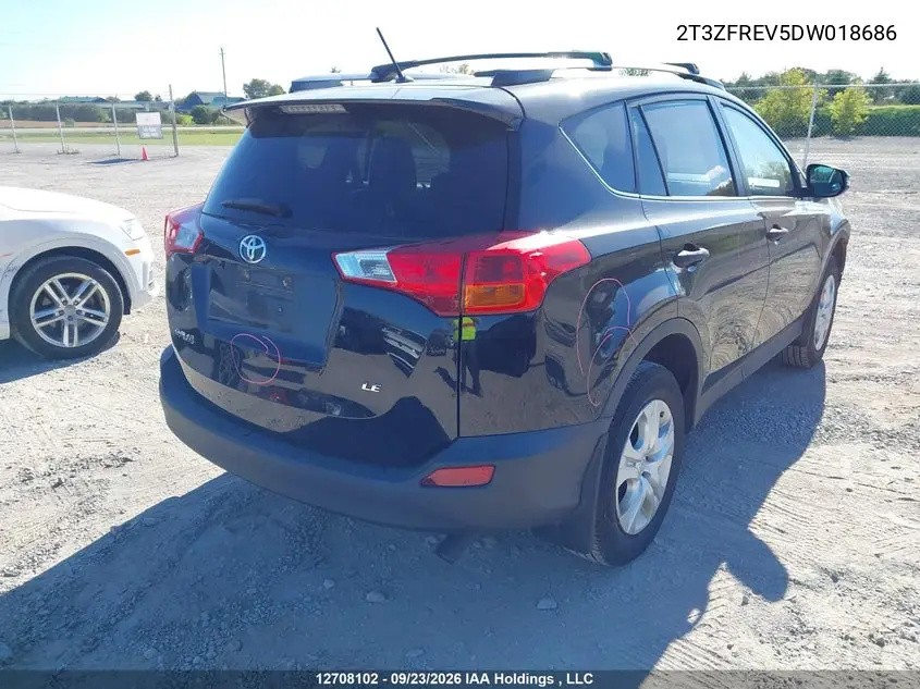2013 TOYOTA RAV 4 VIN 2T3ZFREV5DW018686 — фото 4