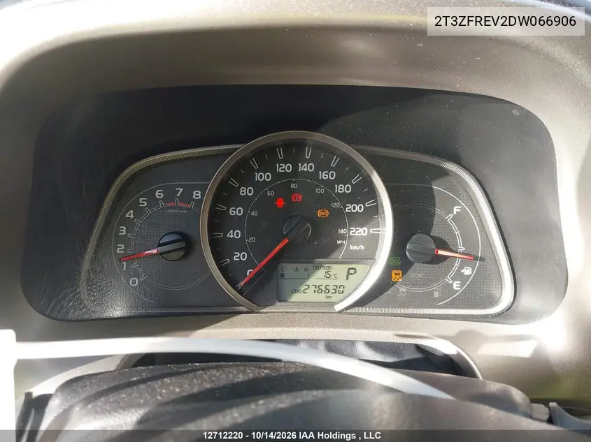 2013 TOYOTA RAV 4 VIN 2T3ZFREV2DW066906 — фото 7