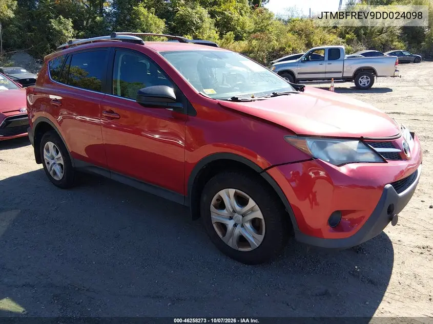 TOYOTA RAV 4 2013, VIN JTMBFREV9DD024098
