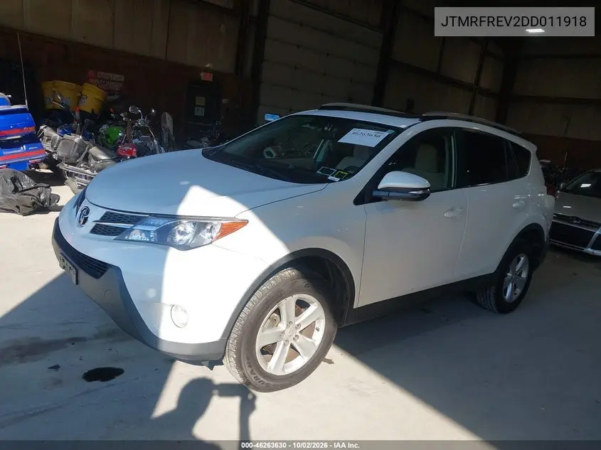 2013 TOYOTA RAV 4 VIN JTMRFREV2DD011918 — фото 2