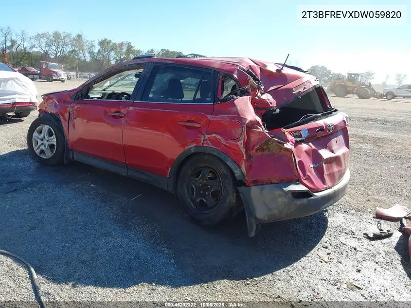 2013 TOYOTA RAV 4 VIN 2T3BFREVXDW059820 — фото 3