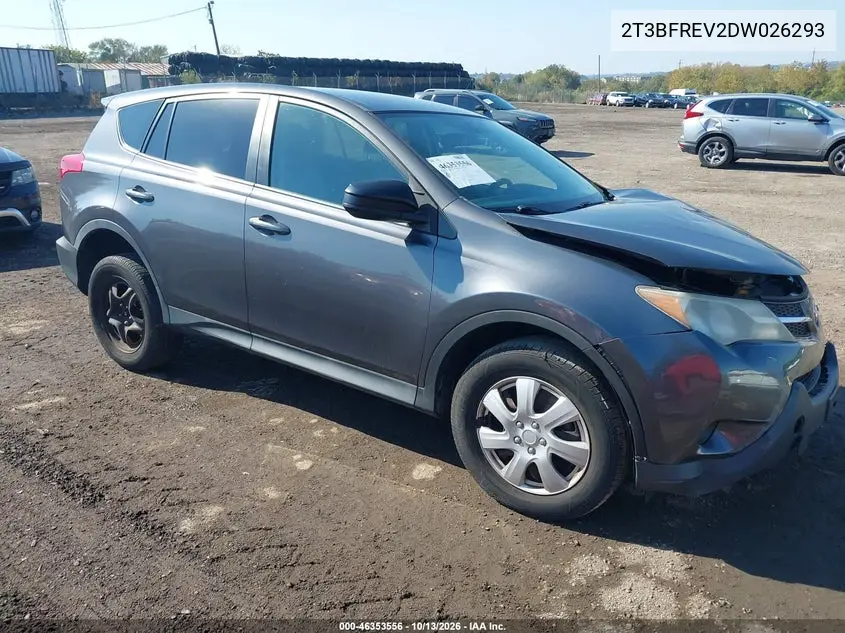 TOYOTA RAV 4 2013, VIN 2T3BFREV2DW026293