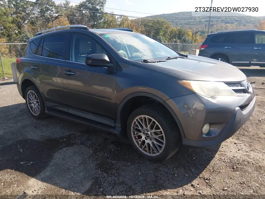 TOYOTA RAV 4 2013, VIN 2T3ZFREV2DW027930