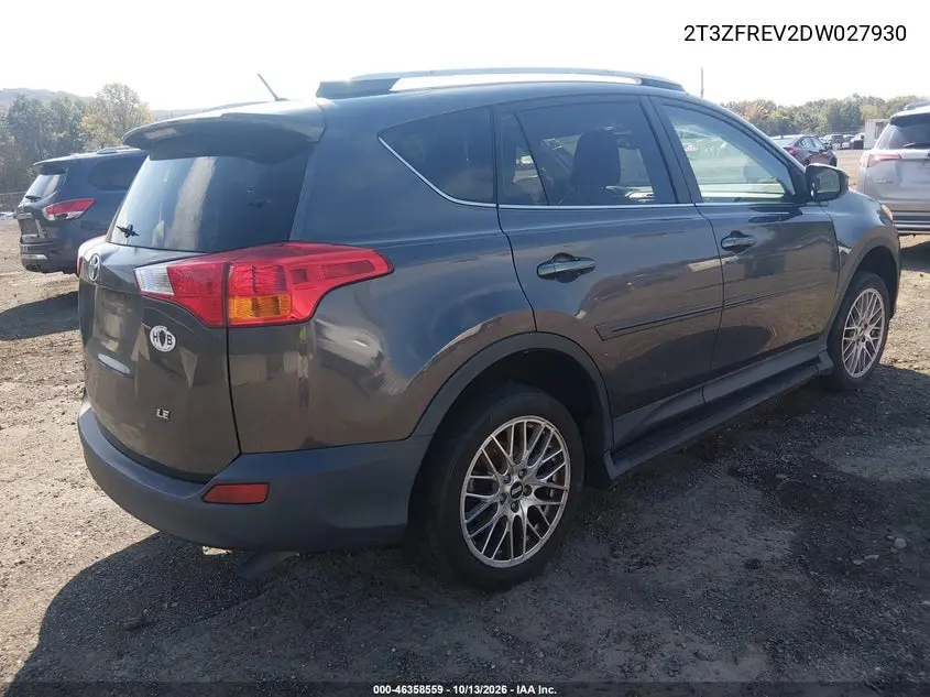 2013 TOYOTA RAV 4 VIN 2T3ZFREV2DW027930 — фото 4