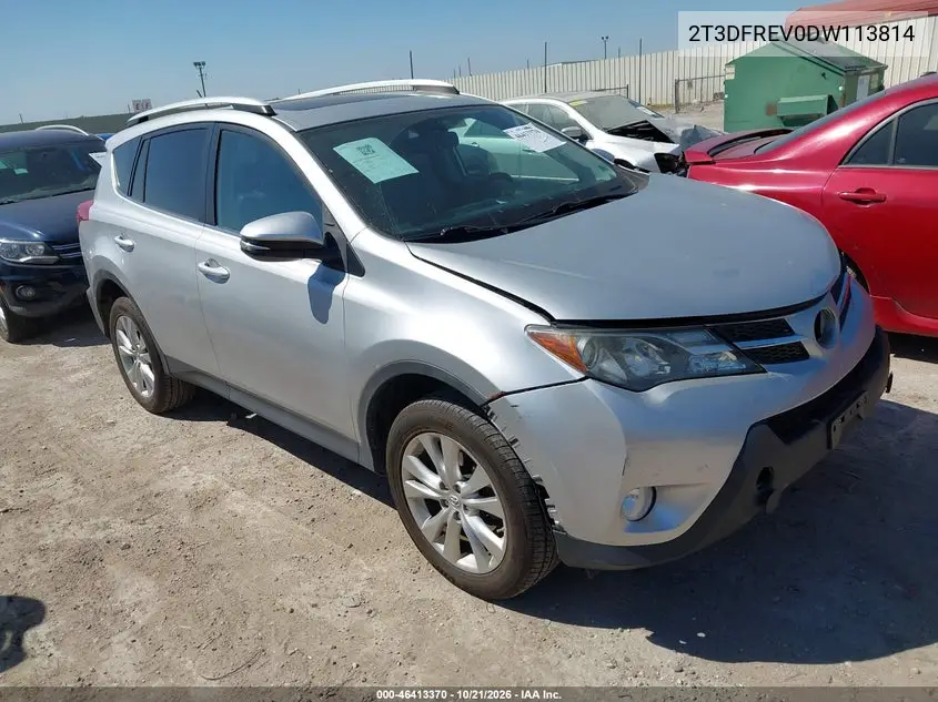 TOYOTA RAV 4 2013, VIN 2T3DFREV0DW113814