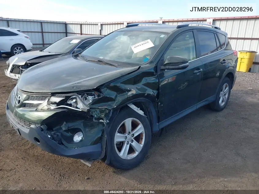 2013 TOYOTA RAV 4 VIN JTMRFREV2DD028296 — фото 2
