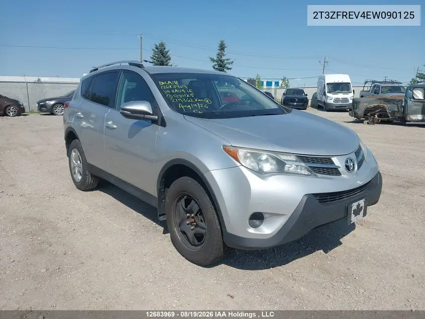 TOYOTA RAV 4 2014, VIN 2T3ZFREV4EW090125