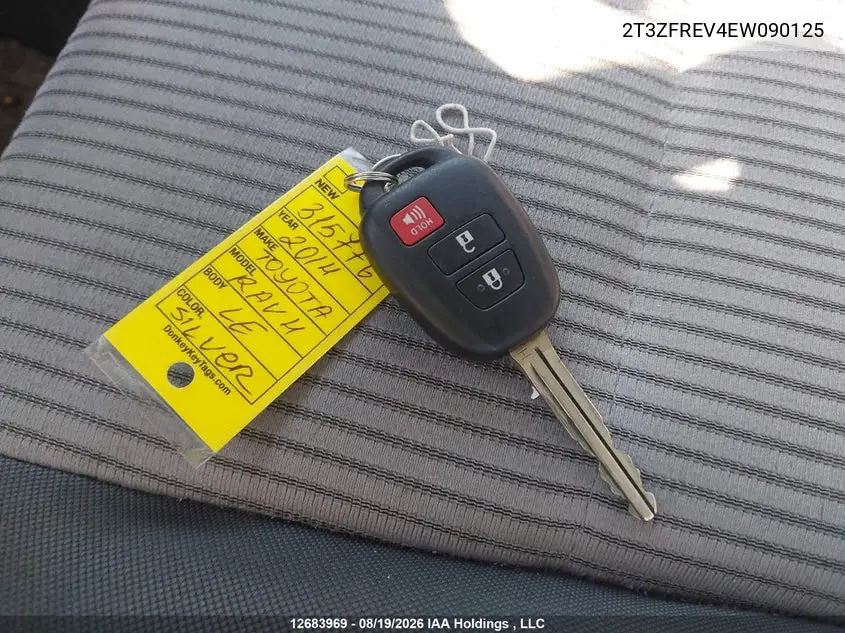 2014 TOYOTA RAV 4 VIN 2T3ZFREV4EW090125 — фото 11