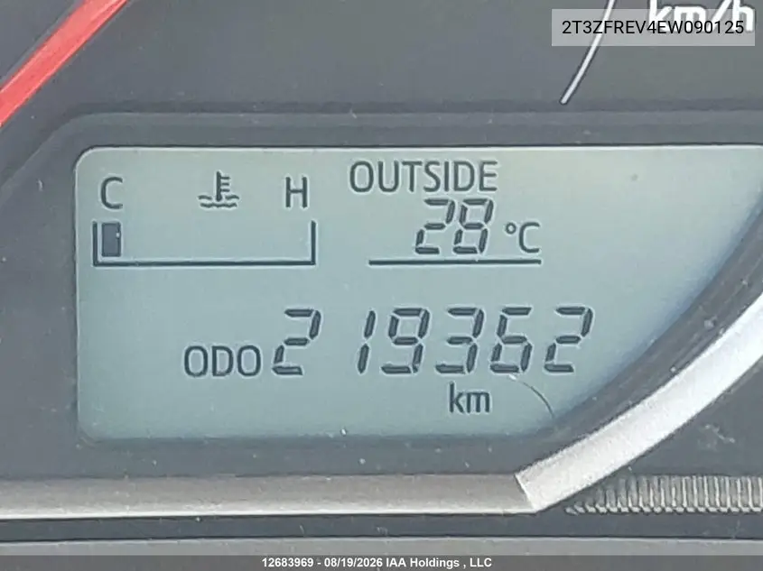 2014 TOYOTA RAV 4 VIN 2T3ZFREV4EW090125 — фото 16