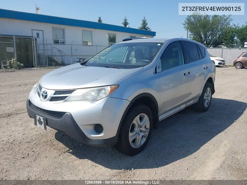 2014 TOYOTA RAV 4 VIN 2T3ZFREV4EW090125 — фото 2