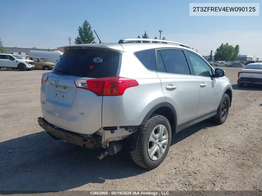 2014 TOYOTA RAV 4 VIN 2T3ZFREV4EW090125 — фото 4
