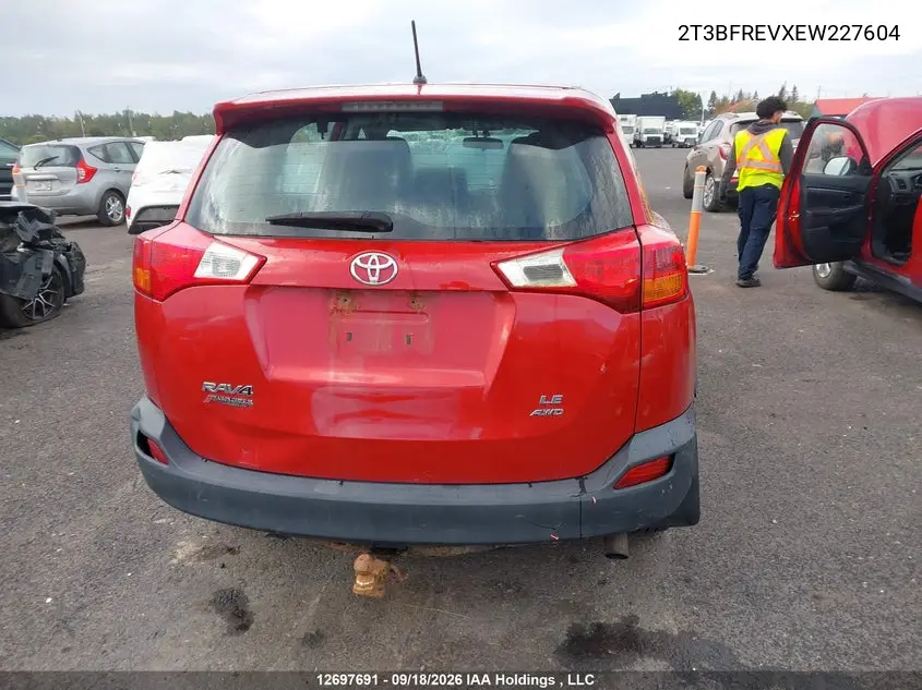 2014 TOYOTA RAV 4 VIN 2T3BFREVXEW227604 — фото 16