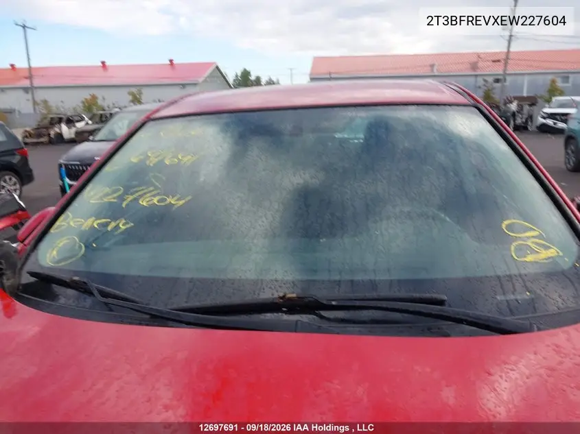 2014 TOYOTA RAV 4 VIN 2T3BFREVXEW227604 — фото 17