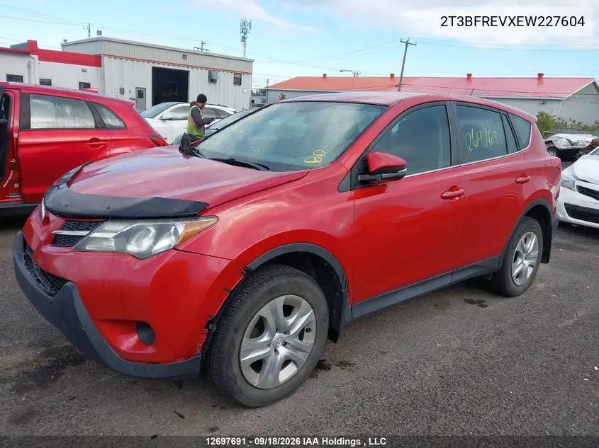 2014 TOYOTA RAV 4 VIN 2T3BFREVXEW227604 — фото 2