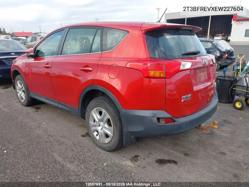 2014 TOYOTA RAV 4 VIN 2T3BFREVXEW227604 — фото 3