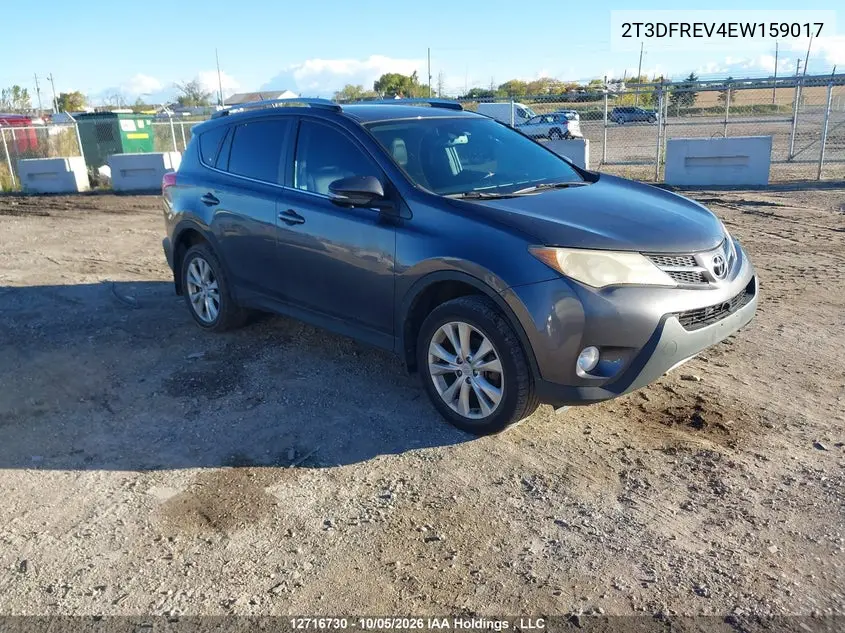 TOYOTA RAV 4 2014, VIN 2T3DFREV4EW159017