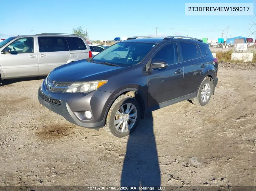 2014 TOYOTA RAV 4 VIN 2T3DFREV4EW159017 — фото 2