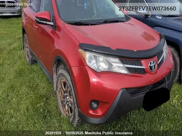 TOYOTA RAV 4 2014, VIN 2T3ZFREV7EW073660