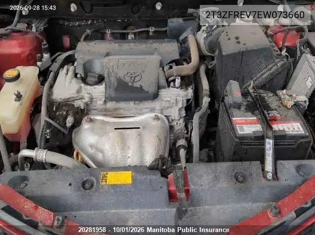 2014 TOYOTA RAV 4 VIN 2T3ZFREV7EW073660 — фото 10