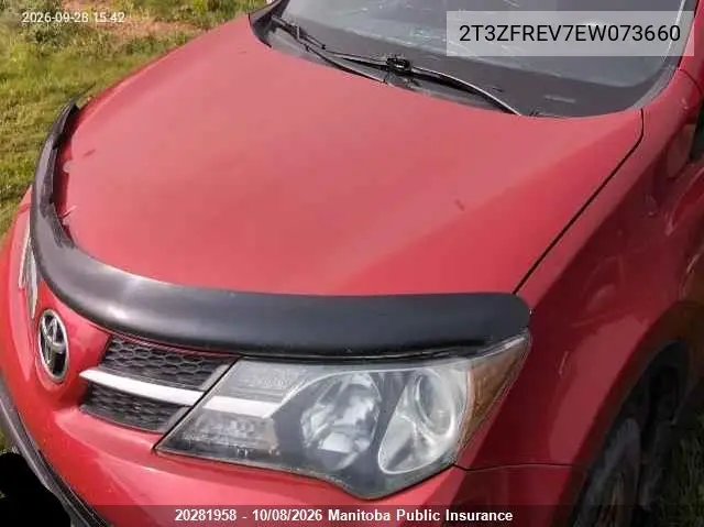 2014 TOYOTA RAV 4 VIN 2T3ZFREV7EW073660 — фото 6