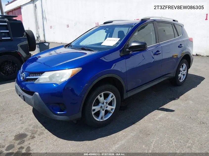 2014 TOYOTA RAV 4 VIN 2T3ZFREV8EW086305 — фото 2