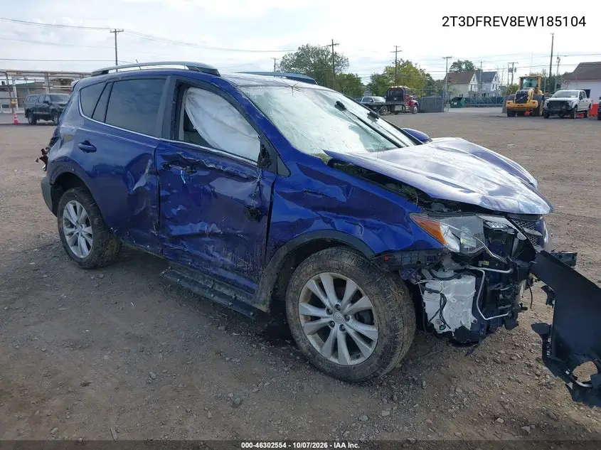 TOYOTA RAV 4 2014, VIN 2T3DFREV8EW185104