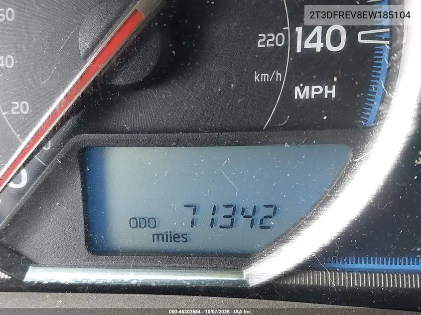 2014 TOYOTA RAV 4 VIN 2T3DFREV8EW185104 — фото 15