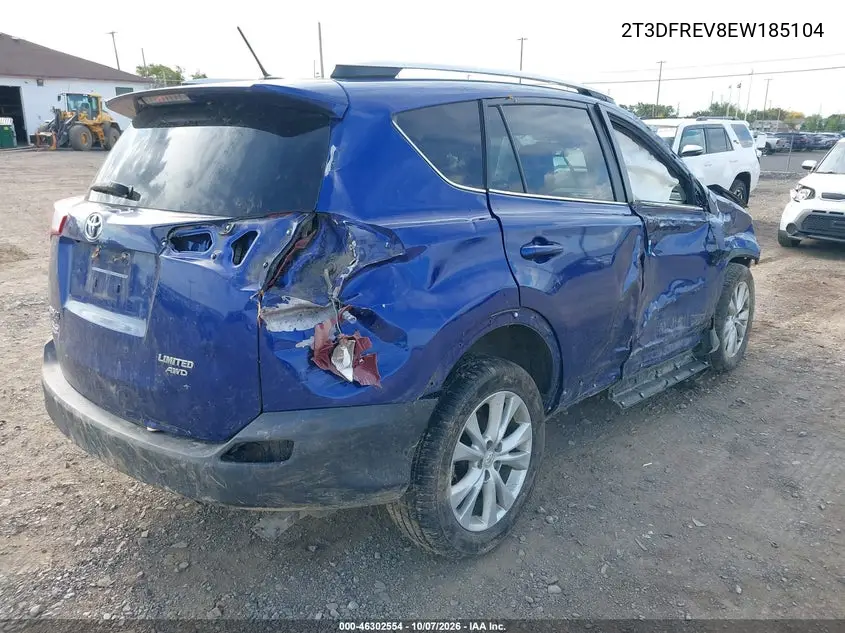 2014 TOYOTA RAV 4 VIN 2T3DFREV8EW185104 — фото 4