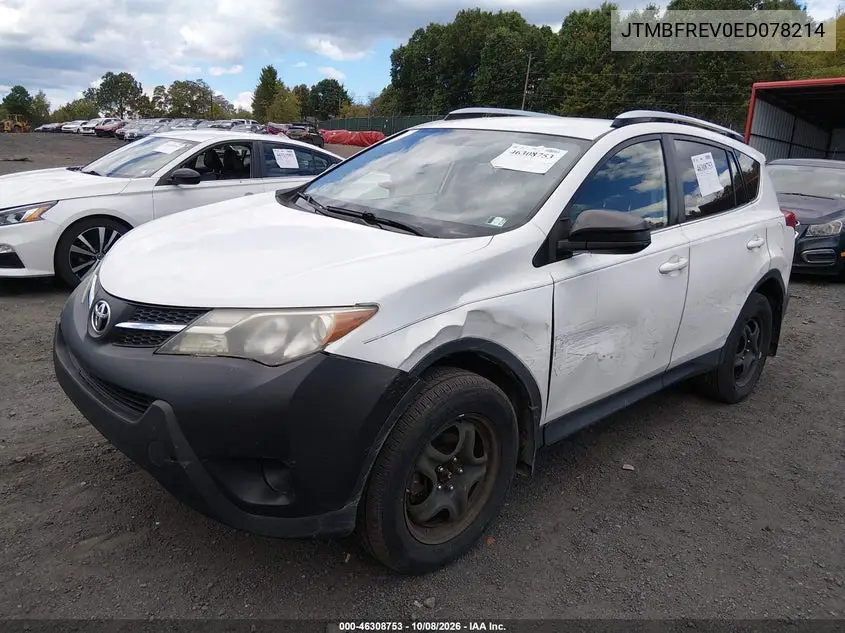 2014 TOYOTA RAV 4 VIN JTMBFREV0ED078214 — фото 2