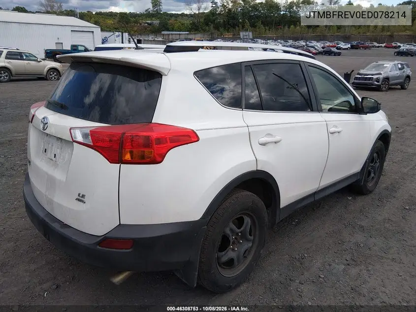 2014 TOYOTA RAV 4 VIN JTMBFREV0ED078214 — фото 4