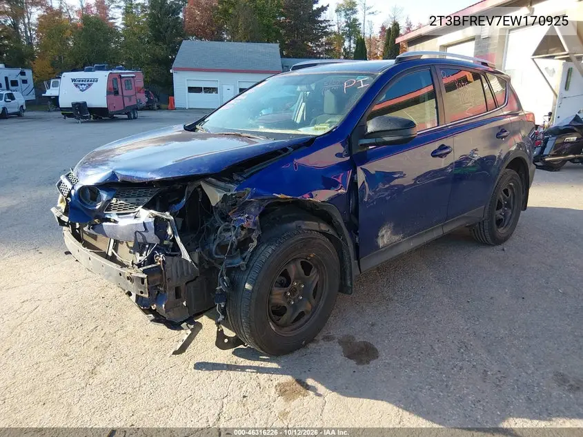 2014 TOYOTA RAV 4 VIN 2T3BFREV7EW170925 — фото 2