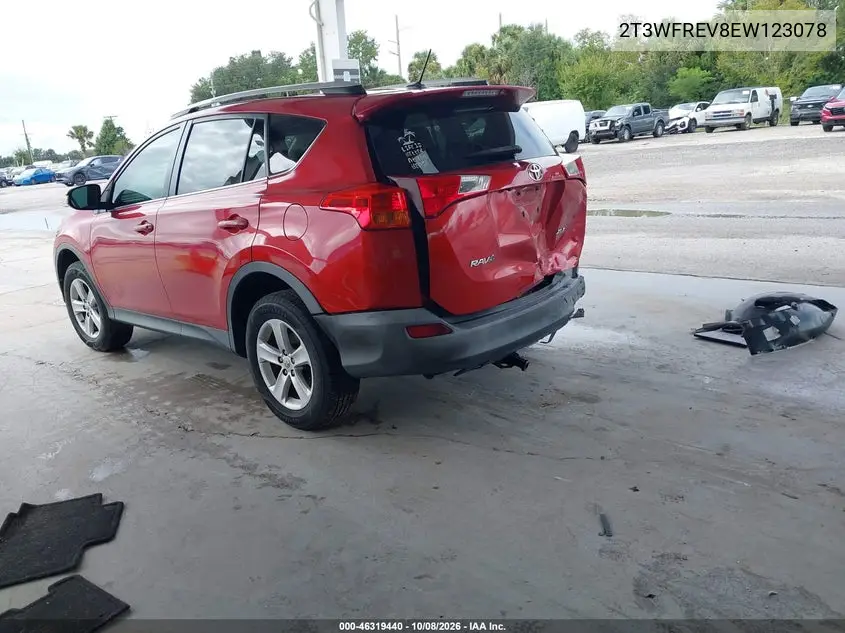 2014 TOYOTA RAV 4 VIN 2T3WFREV8EW123078 — фото 3