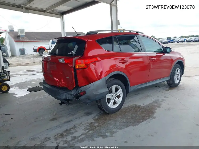 2014 TOYOTA RAV 4 VIN 2T3WFREV8EW123078 — фото 4