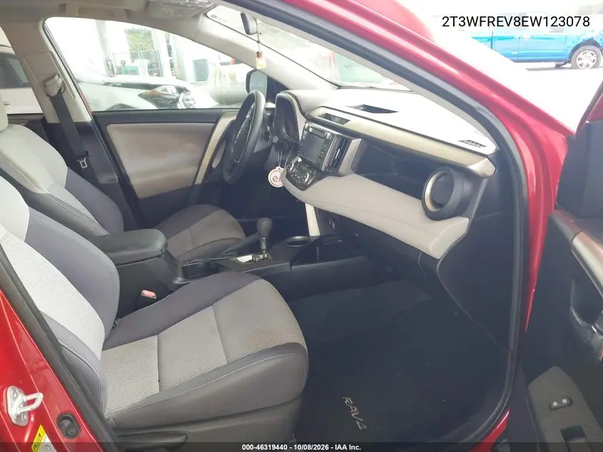2014 TOYOTA RAV 4 VIN 2T3WFREV8EW123078 — фото 5