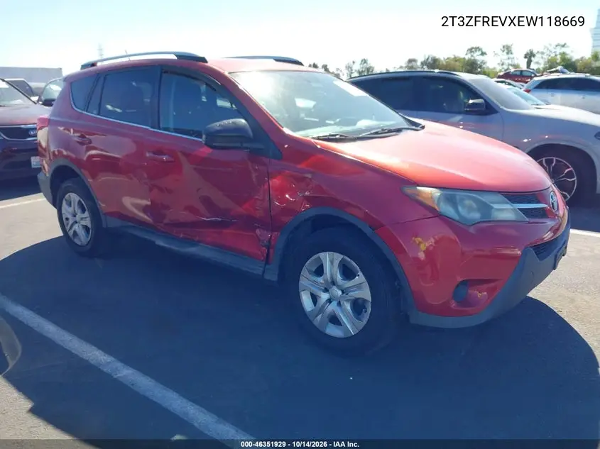 TOYOTA RAV 4 2014, VIN 2T3ZFREVXEW118669