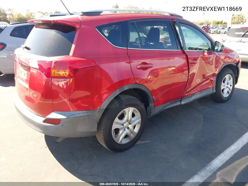 2014 TOYOTA RAV 4 VIN 2T3ZFREVXEW118669 — фото 4