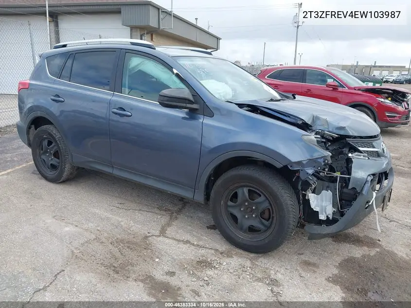 TOYOTA RAV 4 2014, VIN 2T3ZFREV4EW103987
