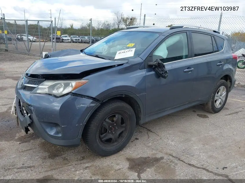 2014 TOYOTA RAV 4 VIN 2T3ZFREV4EW103987 — фото 2