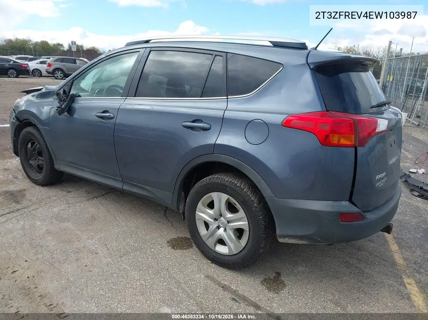 2014 TOYOTA RAV 4 VIN 2T3ZFREV4EW103987 — фото 3