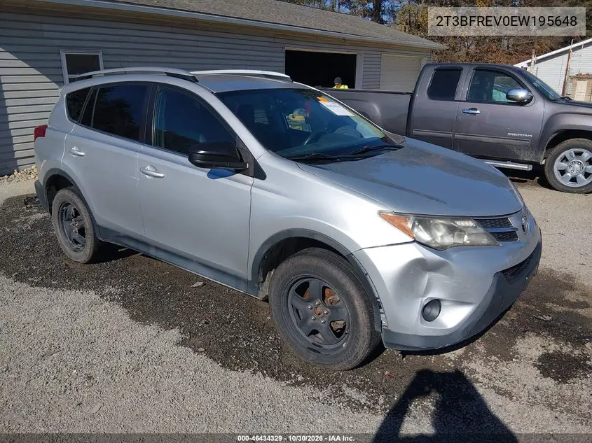 TOYOTA RAV 4 2014, VIN 2T3BFREV0EW195648
