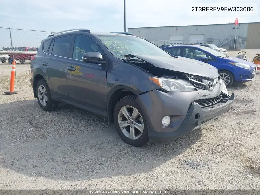 TOYOTA RAV 4 2015, VIN 2T3RFREV9FW303006